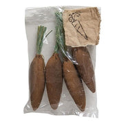 Mini Primitive Fabric Carrots (Set of 4)