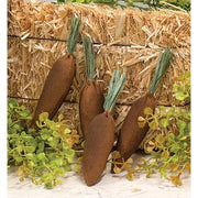 Mini Primitive Fabric Carrots (Set of 4)