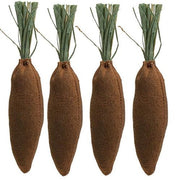 Mini Primitive Fabric Carrots (Set of 4)