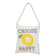 Choose Happy Lemon Pillow Ornament