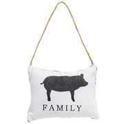 Family Pig Pillow Ornament