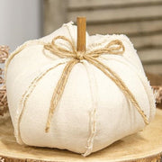 Canvas Stuffed Pumpkin 8"