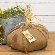 Burlap Patches Pumpkin - 15"