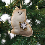 Snowflake Cat Ornament