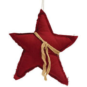 Red Fabric Star Ornament