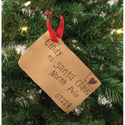 Santa Claus Letter Ornament - From Cindy