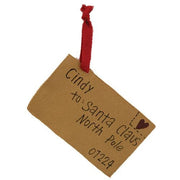 Santa Claus Letter Ornament - From Cindy