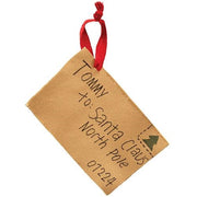 Santa Claus Letter Ornament - From Tommy