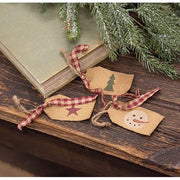 Snowman Tree & Star Christmas Tag Ornaments (Set of 3)