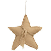 Tan Fabric Star Ornament