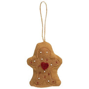 Beaded Gingerbread Fabric Ornament