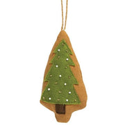 Beaded Christmas Tree Fabric Ornament