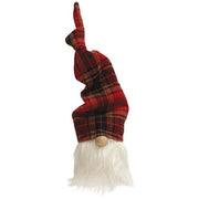 Small Red & Black Plaid Hat Gnome