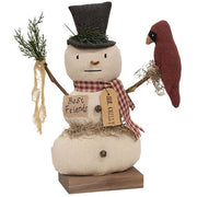 Mr. Chilly Stuffed Snowman on Base