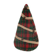 Stuffed Green & Red Plaid Christmas Tree - 9"