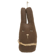 Fabric Rabbit Head Ornament  (3 Count Assortment)