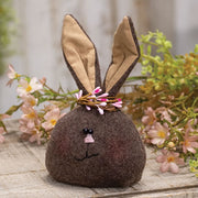 Brown Bunny Head with Pip Headband Doll