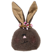 Brown Bunny Head with Pip Headband Doll