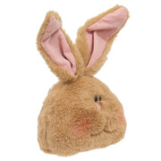 Fuzzy Tan Bunny Head Doll