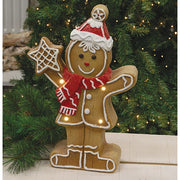 LED Resin Mr. Gingerbread Man