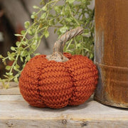 Orange Knit Pumpkin - 3.5"