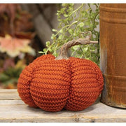 Orange Knit Pumpkin - 5.5"