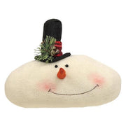 Winter Tartan Snowman Head  (2 Count Assortment)