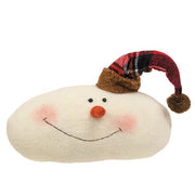 Winter Tartan Snowman Head  (2 Count Assortment)