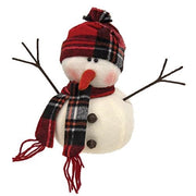 Winter Tartan Plush Snowman