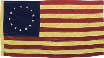 Aged Betsy Ross Flag - 28"