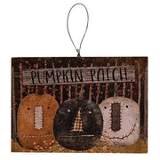 Primitive Pumpkin Patch Friends Ornament  (3 Count Assortment)