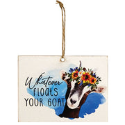 Floats Your Goat Ornament  (2 Count Assortment)