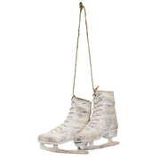 White Ice Skates Ornament