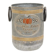 Pumpkin Patch Farms Galvanized Buckets (Set of 2)