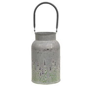 Lavender Embossed Milk Can