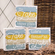 Lake Box Sign (3 Count Assortment)