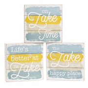 Lake Box Sign (3 Count Assortment)