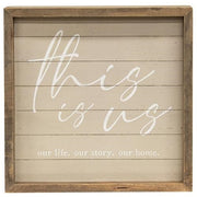 Our Family Slat-Look Framed Sign  (3 Count Assortment)