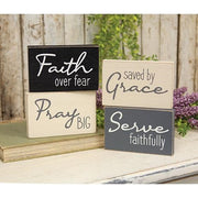 Saved By Grace Block  (4 Count Assortment)