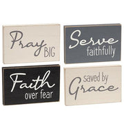 Saved By Grace Block  (4 Count Assortment)