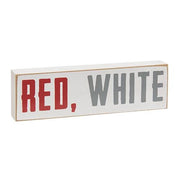 Red - White and Blessed Blocks (Set of 3)