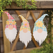 Spring Flower Chunky Gnome Ornament  (3 Count Assortment)