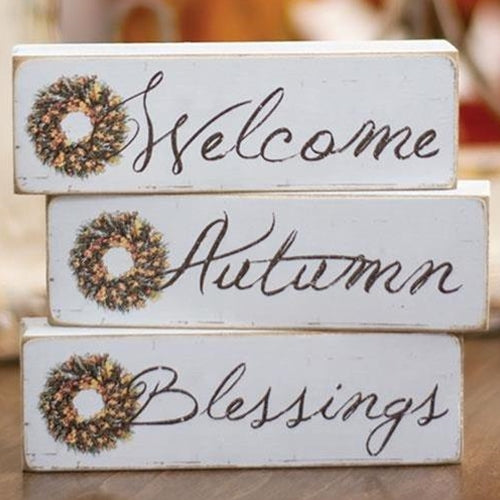 Blessings - Autumn - Welcome Block  (3 Count Assortment)