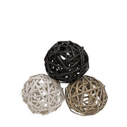 Farmhouse Colors Willow Ball - 3.75" (3 Count Assortment)