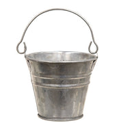 Galvanized Metal Pail with Handle - Small