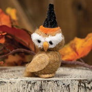 Felted Halloween Party Owl Ornament