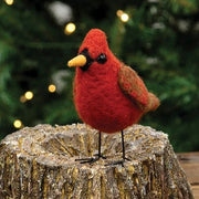 Felted Christmas Cardinal Ornament