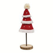 Santa Tiered Felted Tree - Large