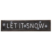 Let It Snow Metal Sign