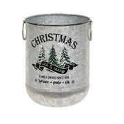 Cut & Carry Christmas Metal Buckets (Set of 2)